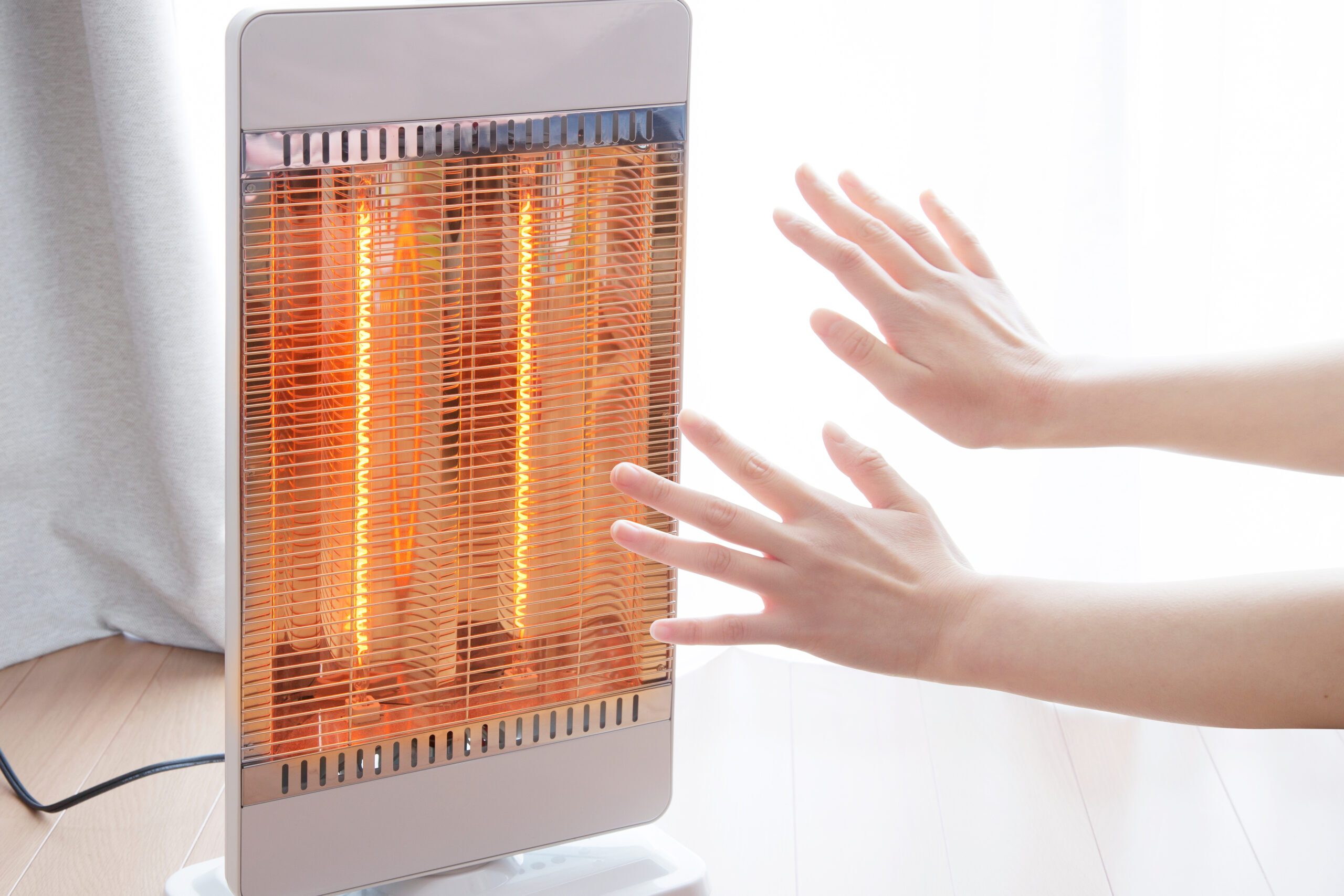 家電 季節、空調家電 ストーブ HIRO レトロ調電気ストーブ グレー HDL-6182(グレー): OA機器・電池