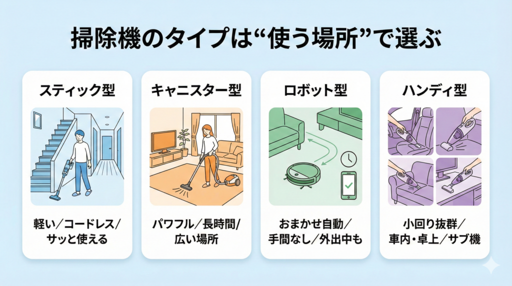 2026年】掃除機のおすすめ38選！スティックやハンディなどを総まとめで