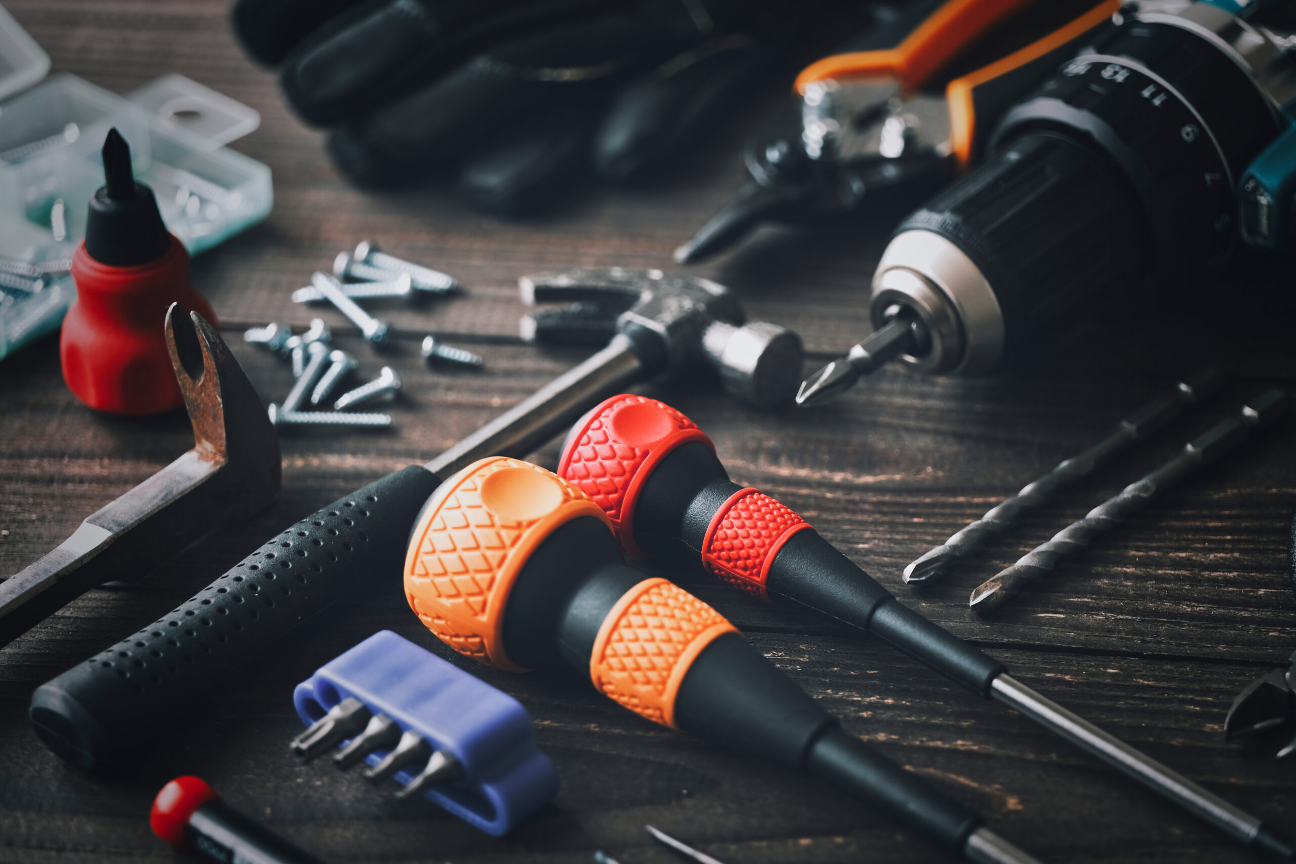 DYI 道具 工具セット 32点 ツールセット DIYセット 作業セット 道具箱 小ねじ
